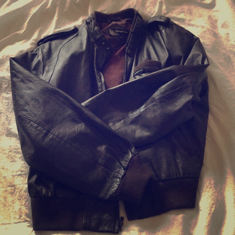 Leather Members Only Jacket